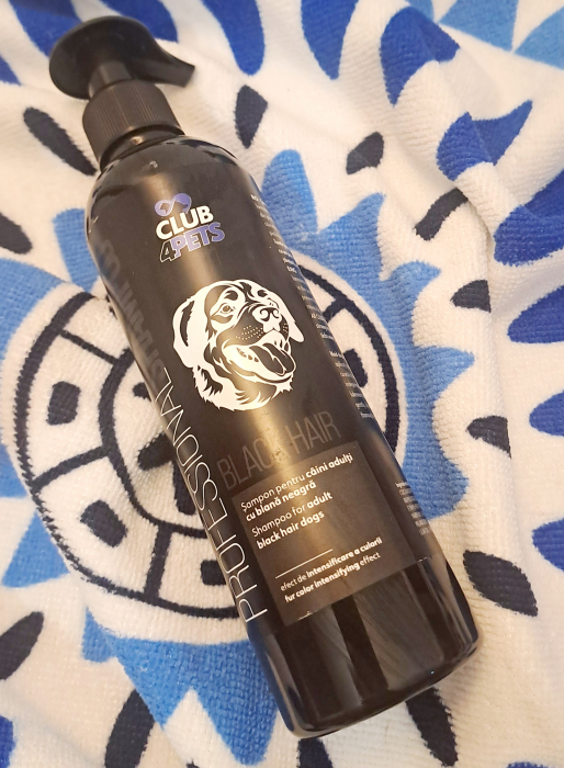 CLUB4PETS Sampon profesional BLACK HAIR pentru caini adulti cu blana neagra, 250 ML [2]