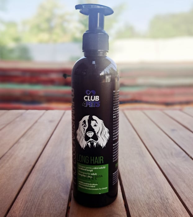 CLUB4PETS Sampon profesional LONG HAIR pentru caini adulti cu blana lunga, 250 ML [1]