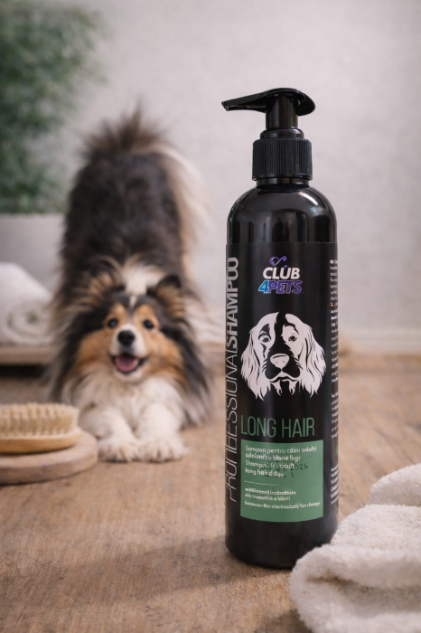 CLUB4PETS Sampon profesional LONG HAIR pentru caini adulti cu blana lunga, 250 ML [2]