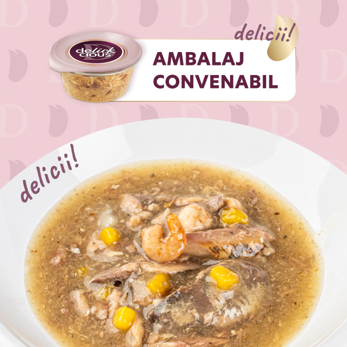 Delickcious. Supa de sardină cu creveți aromată cu dovleac, 80 g. [4]