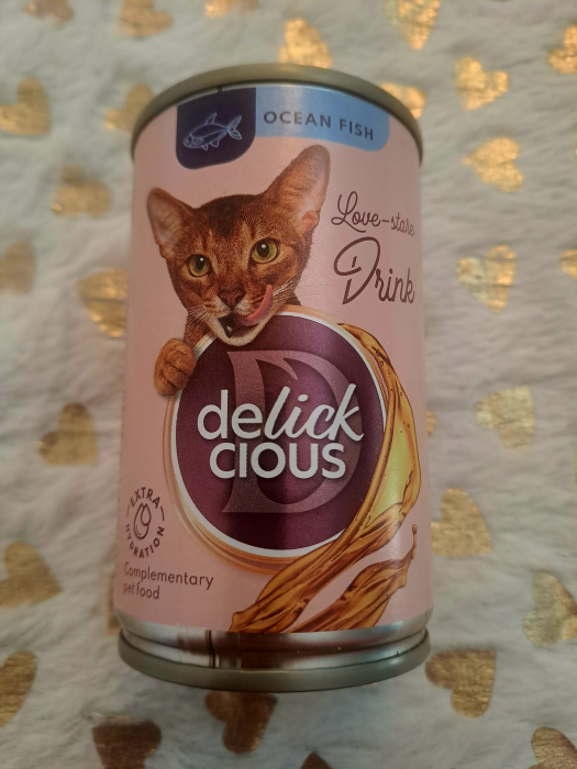 DELICKCIOUS, Conserva cu bautura cu peste oceanic pentru pisici, 140g [6]
