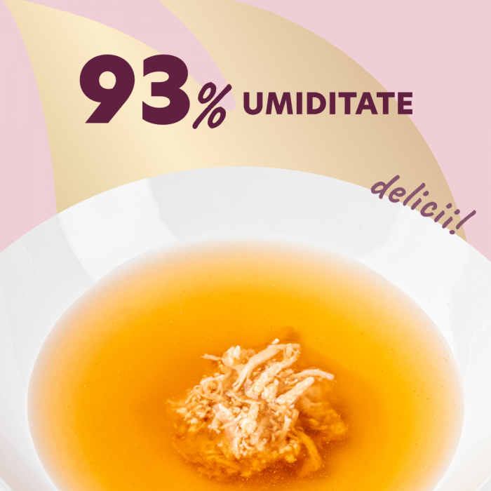 DELICKCIOUS, Conserva cu bautura cu pui pentru pisici, 140g [3]