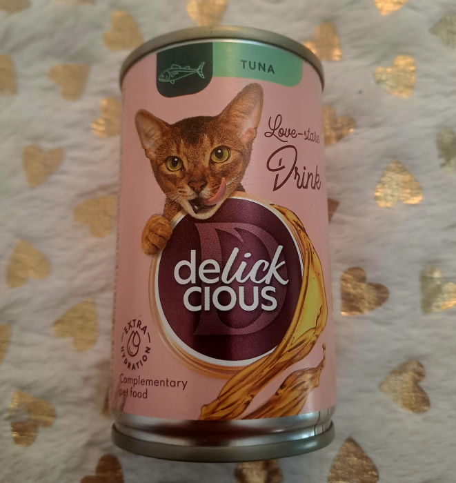 DELICKCIOUS, Conserva cu bautura cu ton pentru pisici, 140g [6]