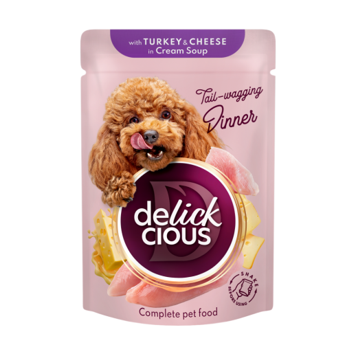 Delickcious. Curcan și brânză în supă cremoasă, 85 g. [4]