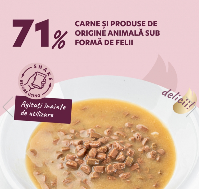 Delickcious. Curcan și fructe tropicale în sos cremos, 85 g. [2]