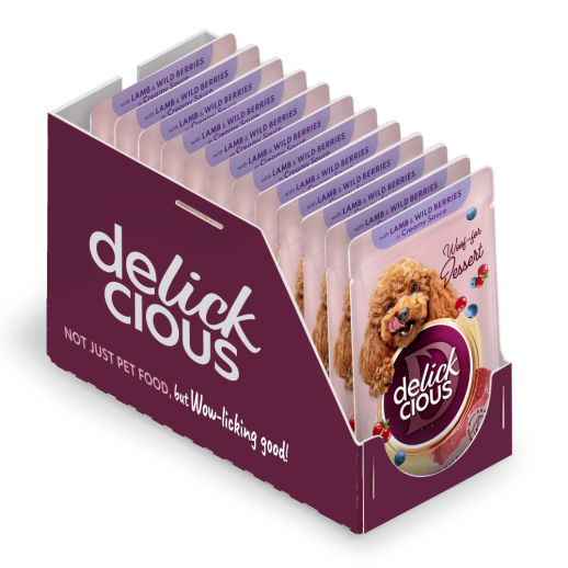 Delickcious. Miel și fructe de pădure în sos cremos, 85 g. [4]