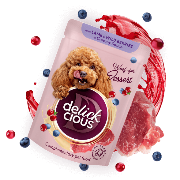 Delickcious. Miel și fructe de pădure în sos cremos, 85 g. [1]