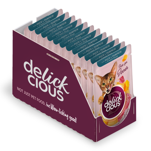 Delickcious. Rață și dovleac în supă cremoasă, 85 g. [6]