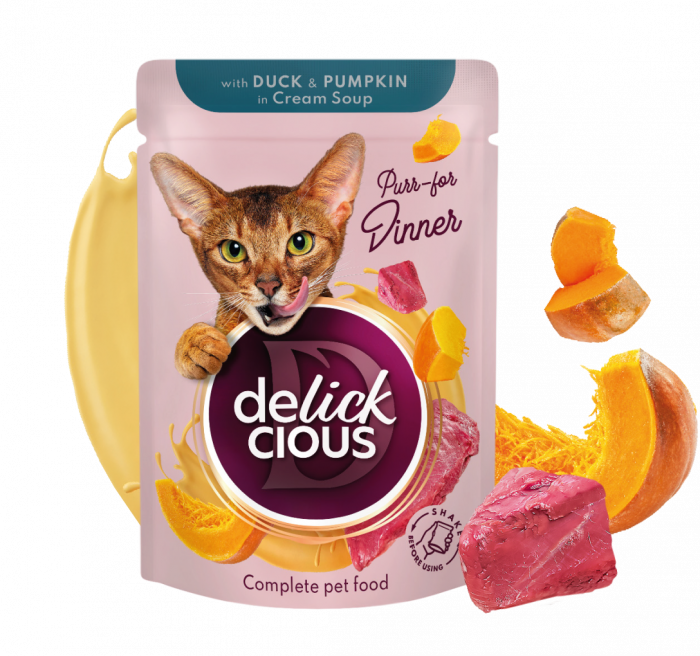 Delickcious. Rață și dovleac în supă cremoasă, 85 g. [2]