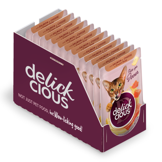 Delickcious. Somon și brânză în supă cremoasă, 85 g. [5]