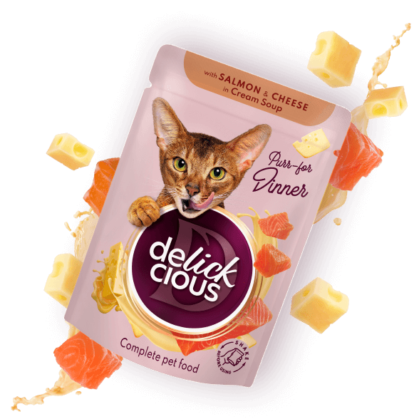 Delickcious. Somon și brânză în supă cremoasă, 85 g. [3]