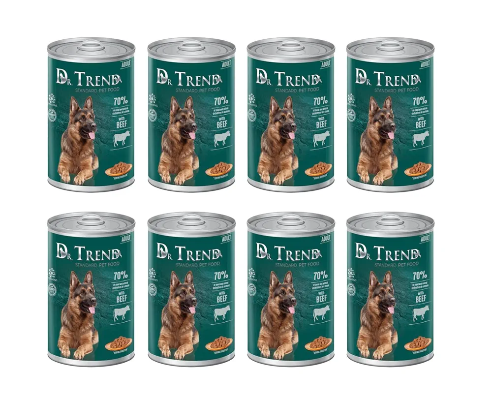 Dr.TREND Conserva pentru caini adulti, Vitel in sos, 1250g [2]