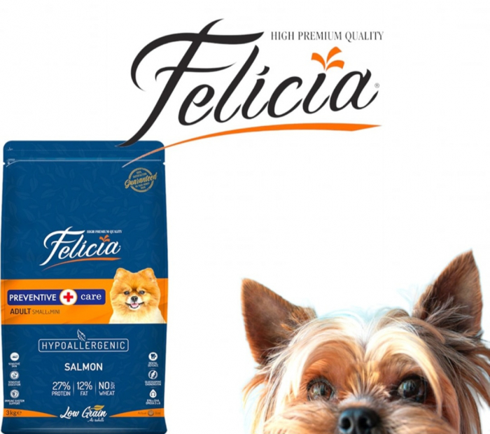 Felicia Hrana Caini Adulti Small-Mini Hipoalergenic Preventive-Care cu Somon 6kg [5]