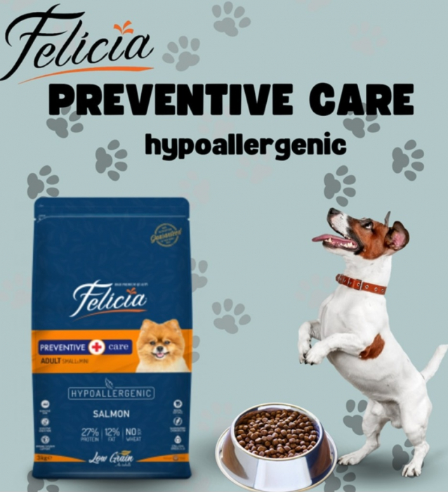 Felicia Hrana Caini Adulti Small-Mini Hipoalergenic Preventive-Care cu Somon 6kg [4]