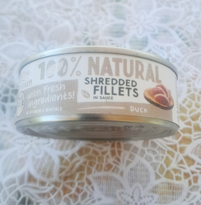 Fresh Farm Shreddet Fillet, cu rata si pui in sos, hrana umeda pentru pisici, fara cereale, 70 g [2]