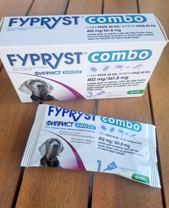FYPRYST COMBO, solutie spot-on pentru caini de talie foarte mare XL ( peste 40kg), 1 buc [8]