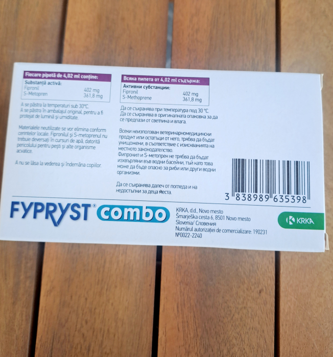 FYPRYST COMBO, solutie spot-on pentru caini de talie foarte mare XL ( peste 40kg), 1 buc [7]