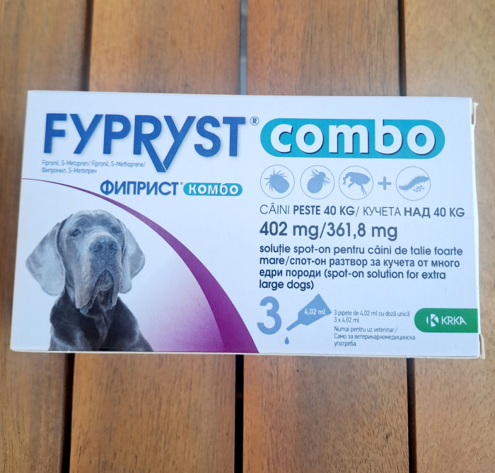 FYPRYST COMBO, solutie spot-on pentru caini de talie foarte mare XL ( peste 40kg), 1 buc [6]