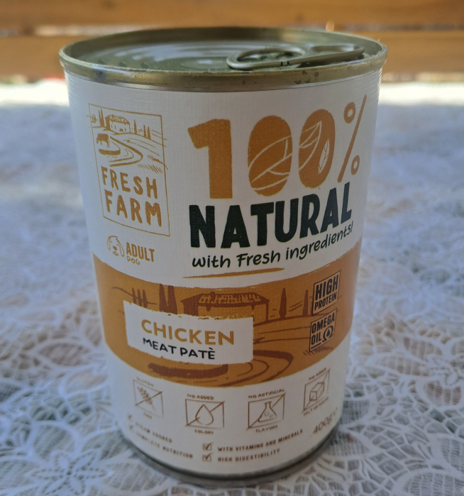 Hrana umeda caini, Fresh Farm Smooth pate with chicken 400 gr [2]