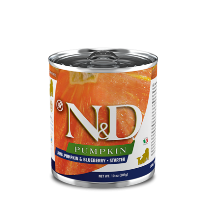 N&D Pumpkin Starter, XS-XL, Miel și afine, conservă hrană umedă fără cereale câini junior, (în sos), 285g [3]