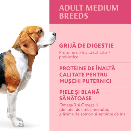 Hrana uscata completa Optimeal pentru caini adulti de talie medie, Curcan, 12kg [2]