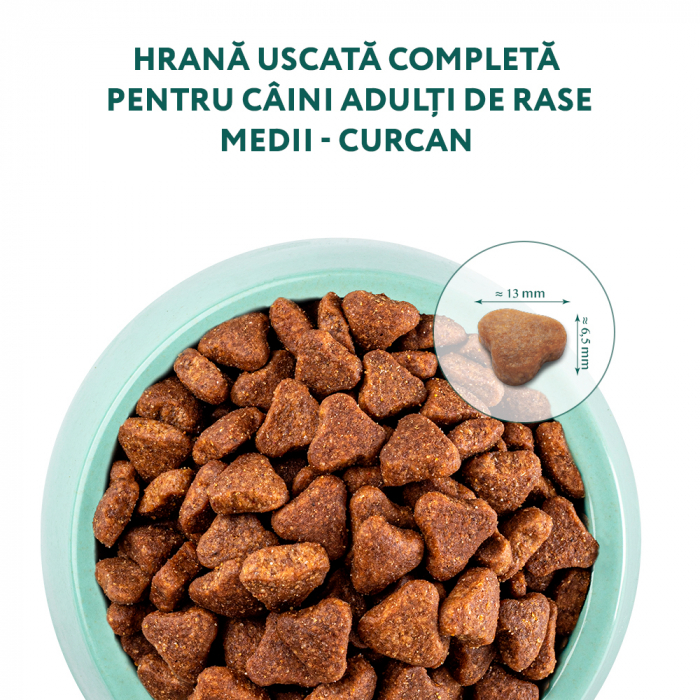 Hrana uscata completa Optimeal pentru caini adulti de talie medie, Curcan, 12kg [5]