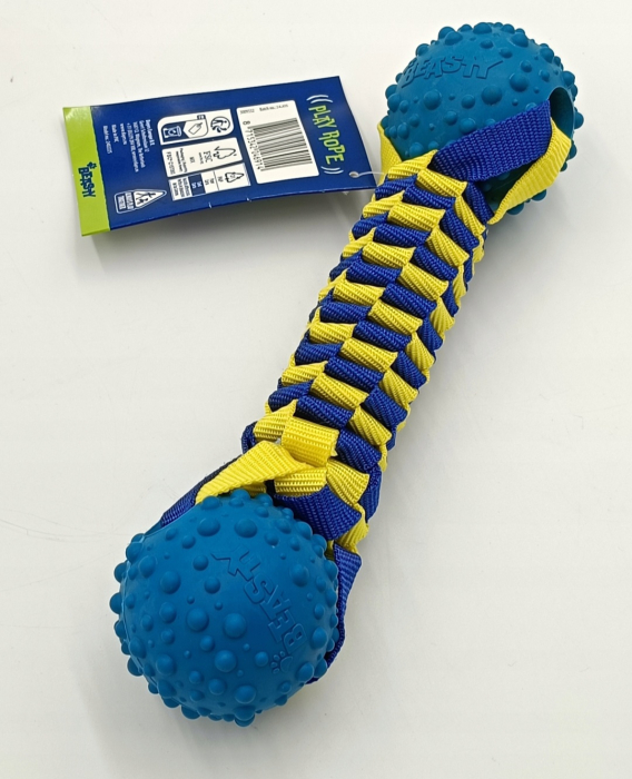 Jucărie pentru câini BEASTY Tugger Play Rope cu mingi din cauciuc [3]