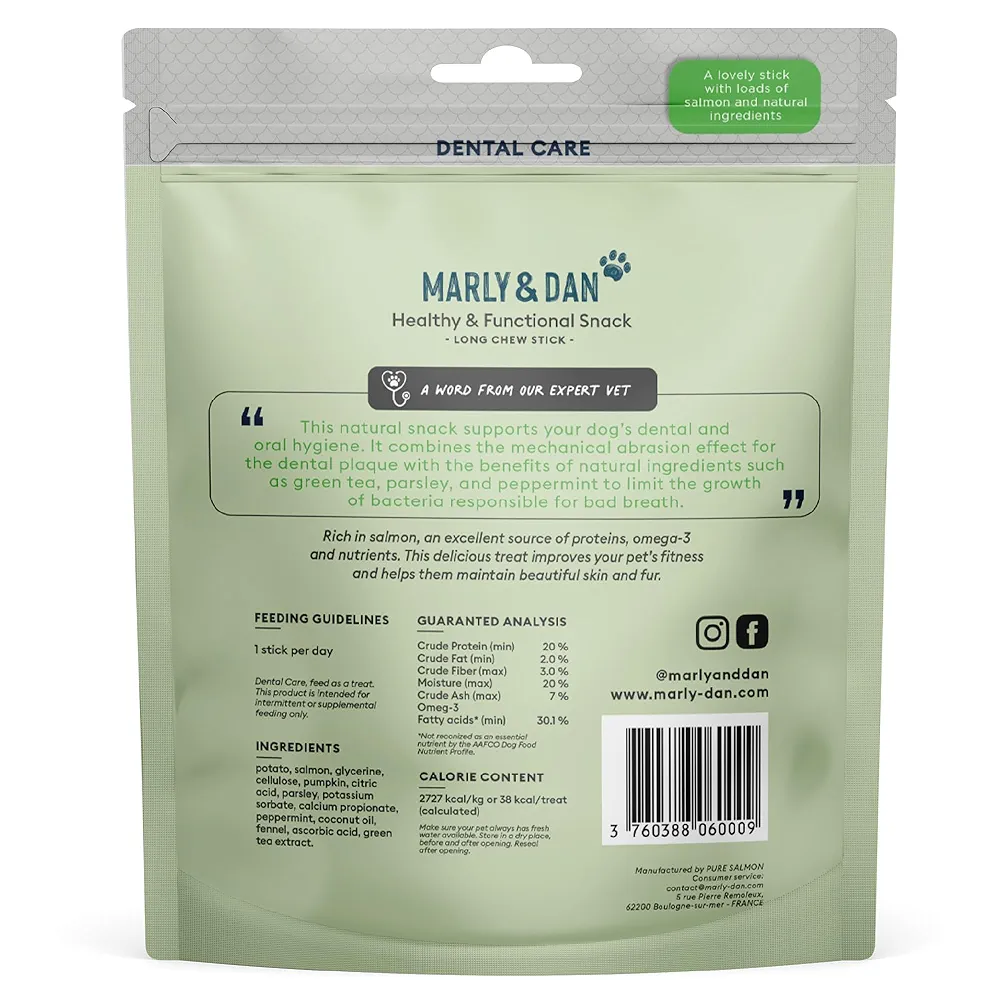 MARLY&DAN Dental Care sticks caini 12-25 kg, M/L 140g [6]