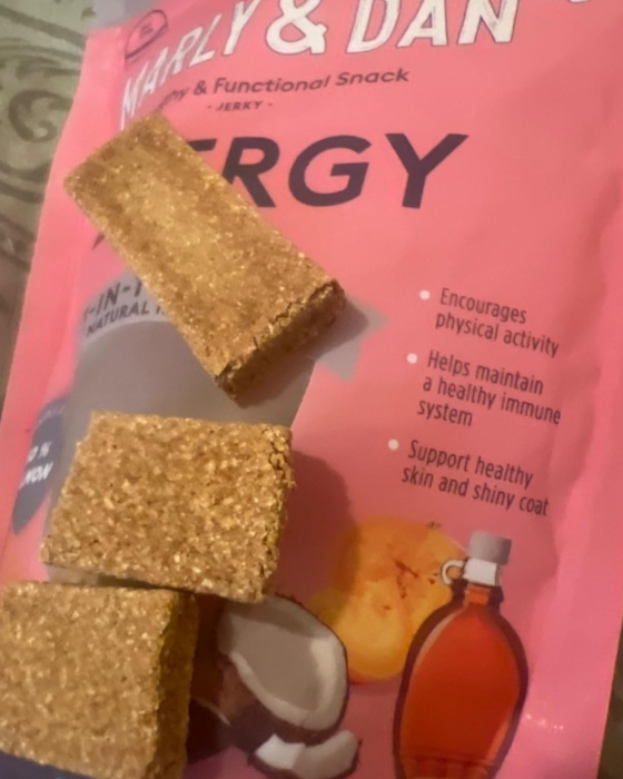 MARLY&DAN Energy, XS-XL, Somon, punguță recompense funcționale fără cereale câini, activitate intensă, 80g [3]