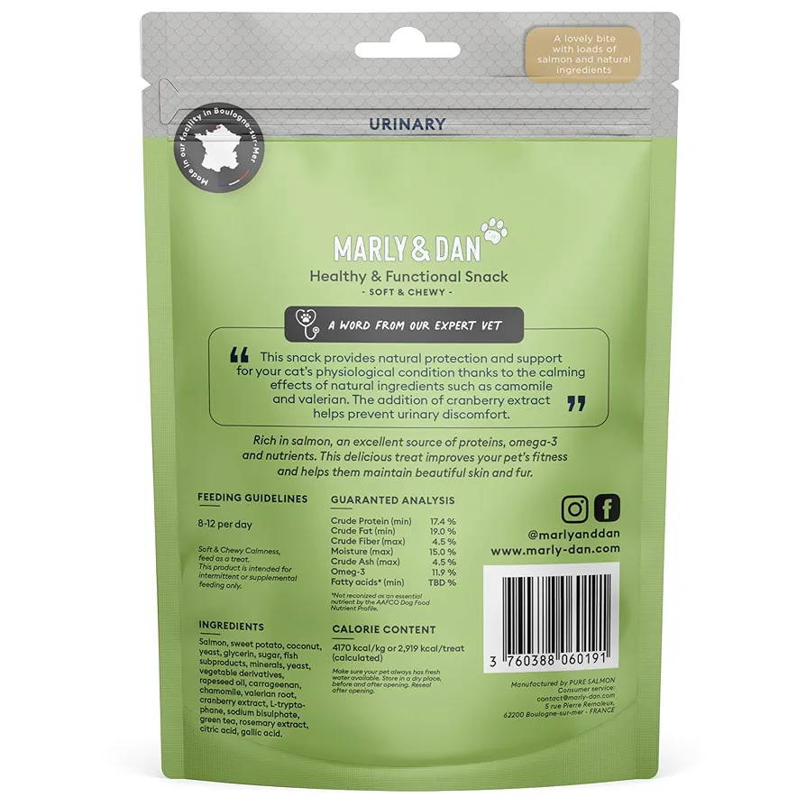 Marly&Dan Soft&Chewy Urinary Suplimente pentru Pisici 40g [8]
