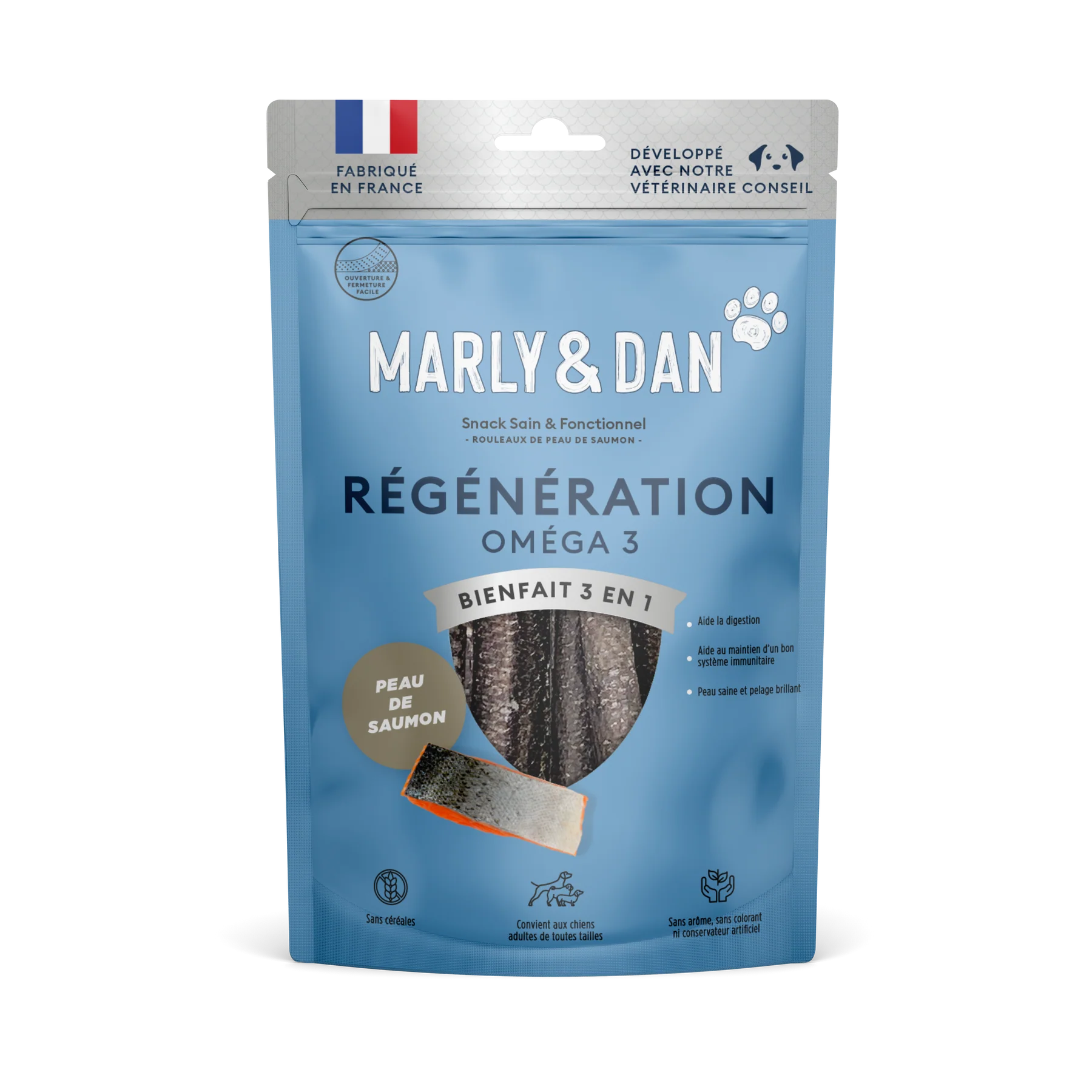 MARLY&DAN Suplimente Salmon Skin OMEGA 3 pentru caini 60g [1]