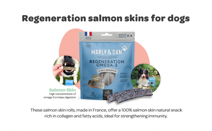 MARLY&DAN Suplimente Salmon Skin OMEGA 3 pentru caini 60g [9]