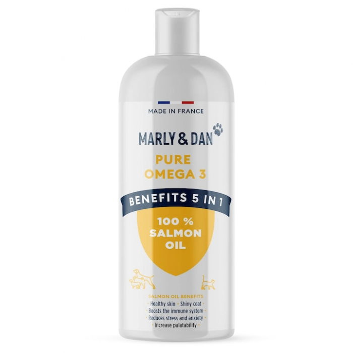 Marly&Dan. Ulei de somon pur, pentru caini si pisici, Omega-3, 250 ml [1]