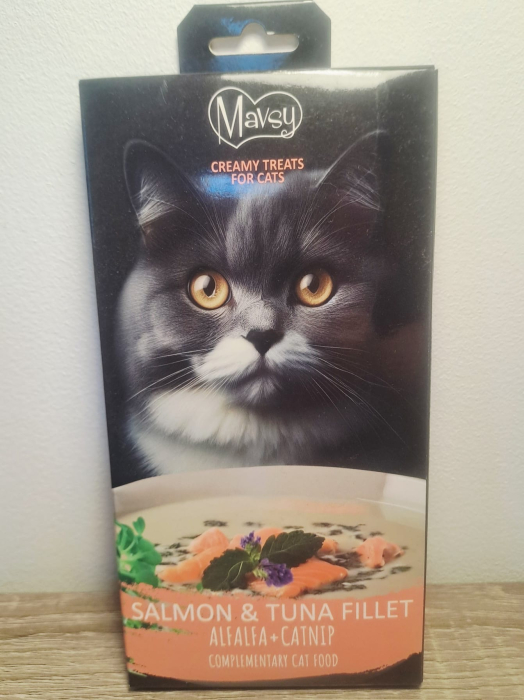 Mavsy file de somon și ton cu lucernă și un strop de iarba pisicilor [6]