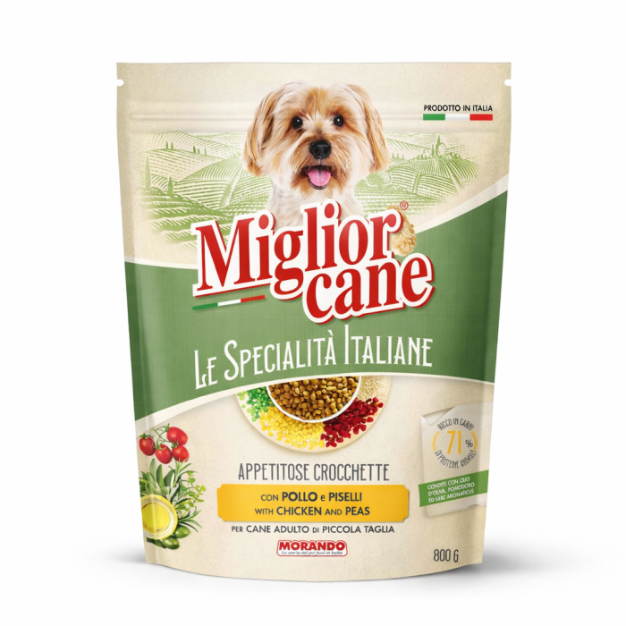 Miglior cane mini crochete pentru adulți pentru câini cu pui și mazăre, 800 g [3]