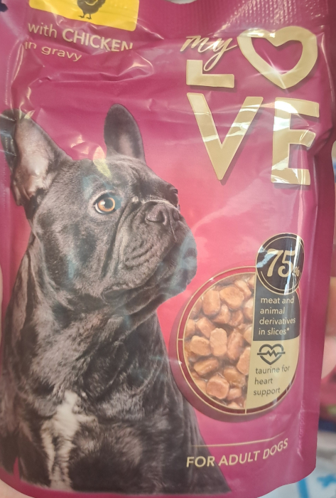 MY LOVE Plic caini Pui in sos, 100 g [2]