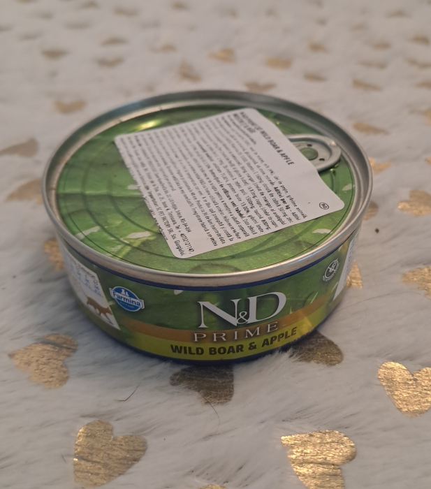 N&D Prime, Mistreț și Măr, conservă hrană umedă fără cereale pisici, (în sos), 70g [3]