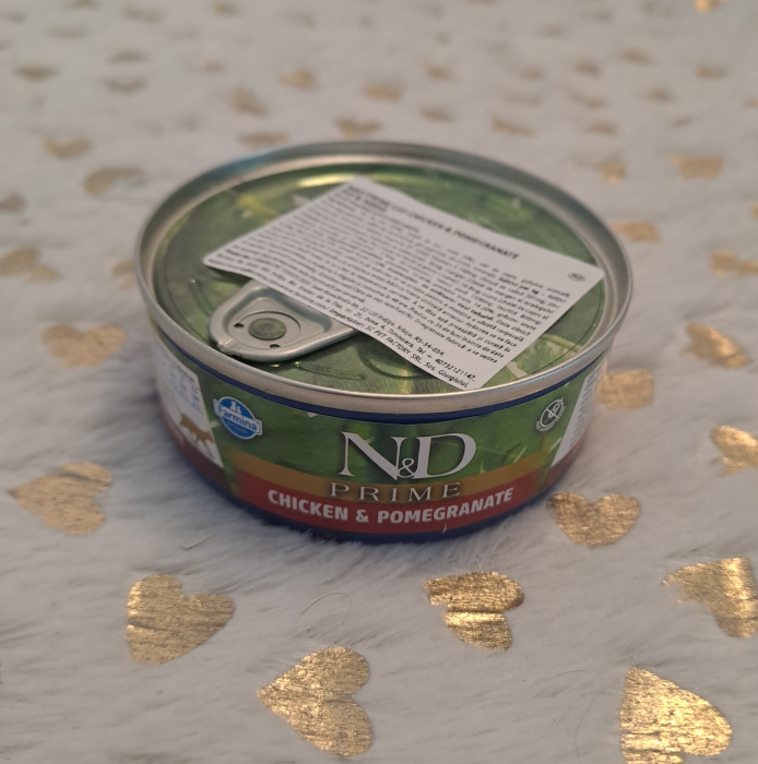 N&D Prime, Pui și Rodie, conservă hrană umedă fără cereale pisici, (în sos), 70g [3]