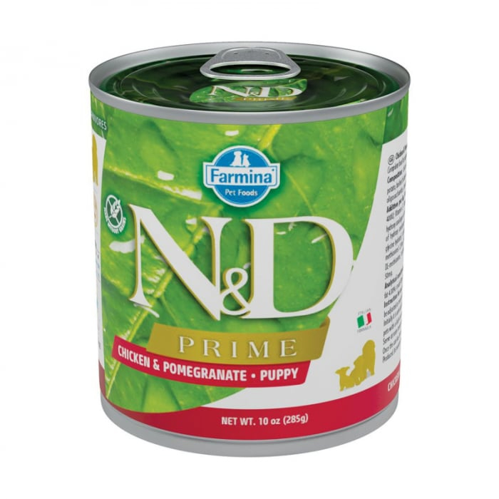 N&D Prime Puppy, XS-XL, Pui și Rodie, conservă hrană umedă fără cereale câini junior, (în sos), 285g [3]