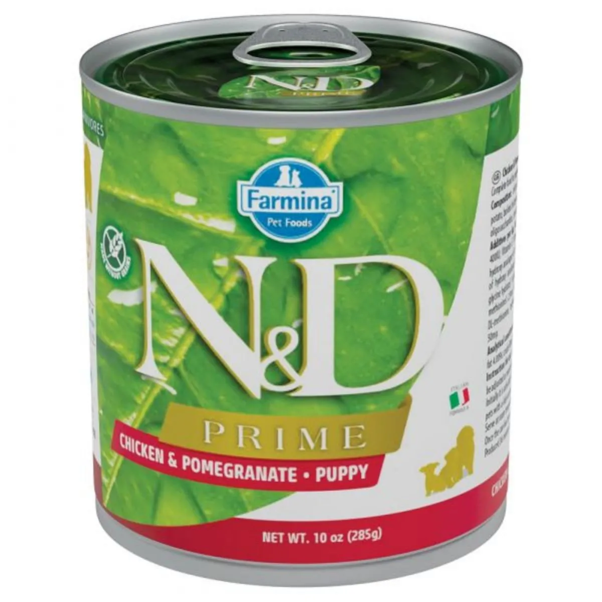N&D Prime Puppy, XS-XL, Pui și Rodie, conservă hrană umedă fără cereale câini junior, (în sos), 285g [1]