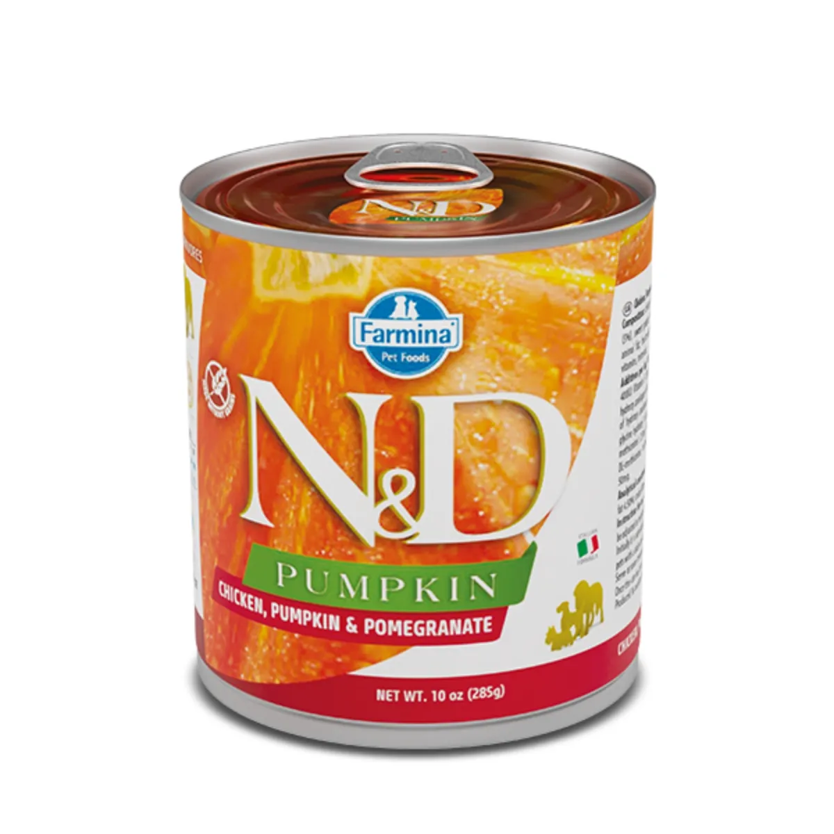 N&D Pumpkin, XS-XL, Pui și dovleac, conservă hrană umedă fără cereale câini, (în sos), 285g [3]