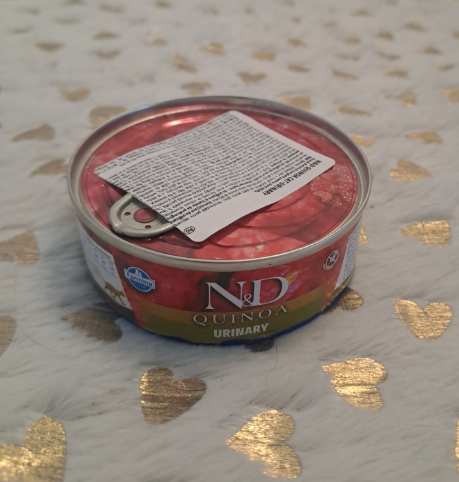 N&D Quinoa Adult Urinary, Rață, conservă hrană umedă fără cereale pisici, sistem urinar, (în sos), 80g [3]