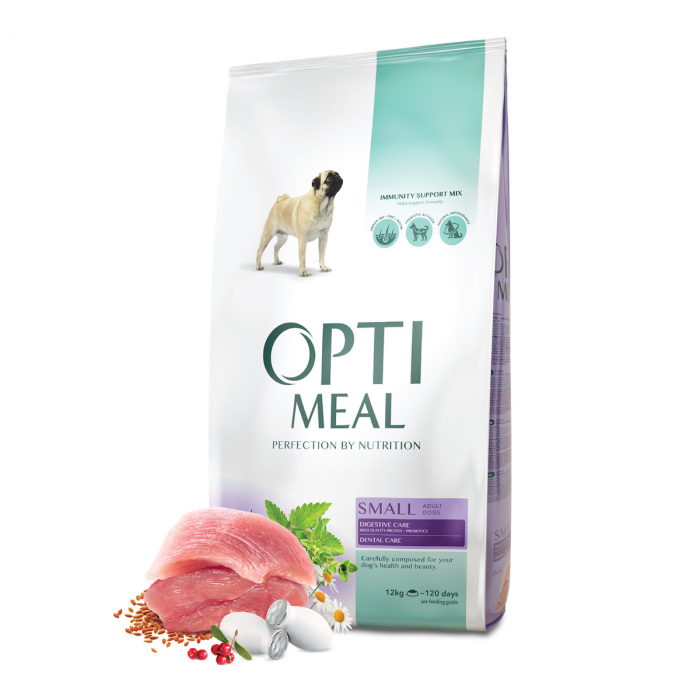 OPTIMEAL™. Hrana uscata  completă pentru câini adulti de talie mică – rața 4KG [2]