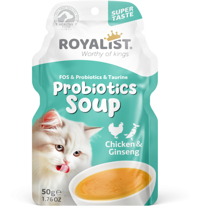Probiotics supa pentru pisici cu aroma de pui si ginseng, 50 g [1]