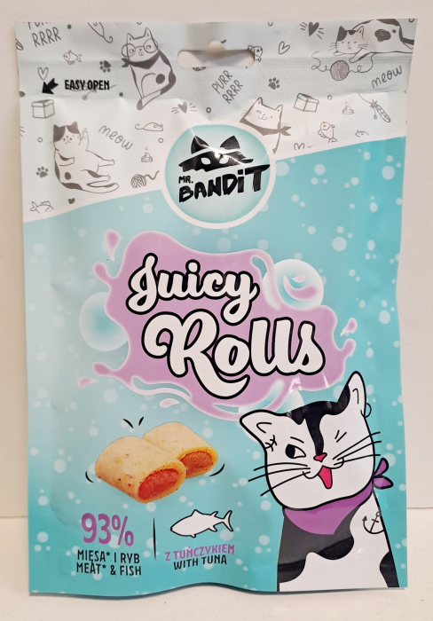 Recompense pentru pisici Mr. Bandit CAT Juicy Rolls, pui si ton, 40 g [2]