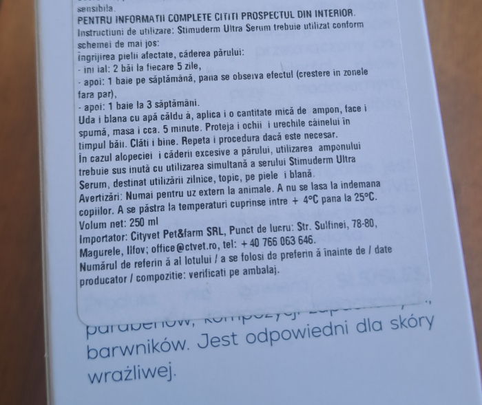 ȘAMPON STIMUDERM – PĂR LUNG, 250 ml [3]