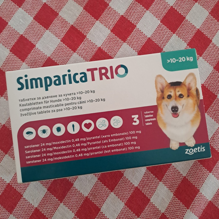 Simparica Trio 24mg 10-20kg, 1 tableta [3]