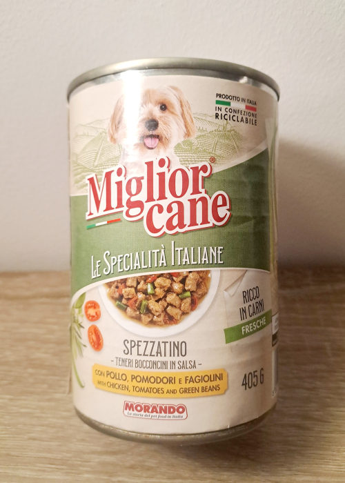 Spezzatino (tocană) – Bucăți într-un sos cu pui, roșii și fasole verde [5]