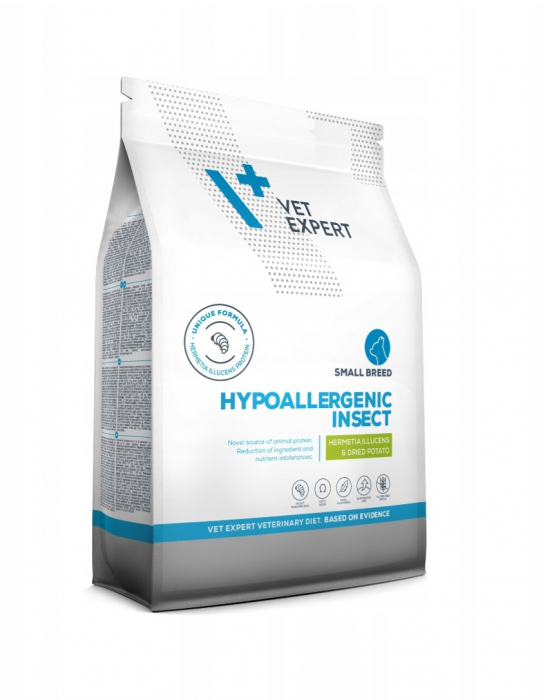 Veterinary Diet Hypoallergenic Small Breed Insect 2 kg hrana caini cu intolerante alimentare [4]