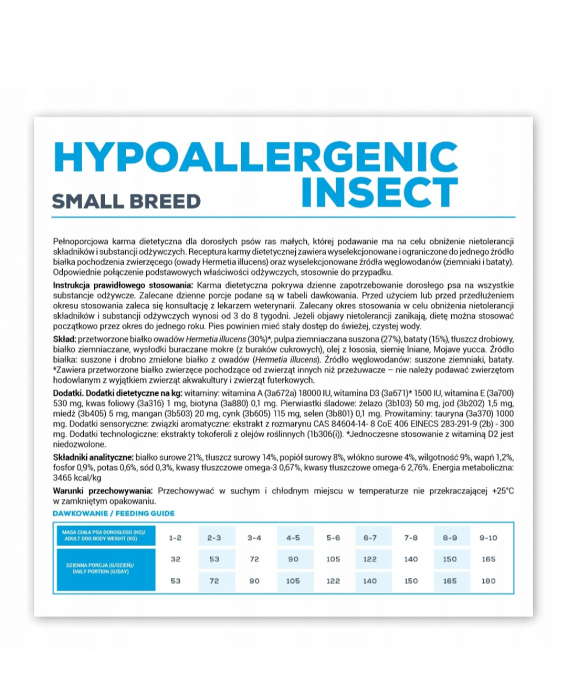 Veterinary Diet Hypoallergenic Small Breed Insect 2 kg hrana caini cu intolerante alimentare [5]